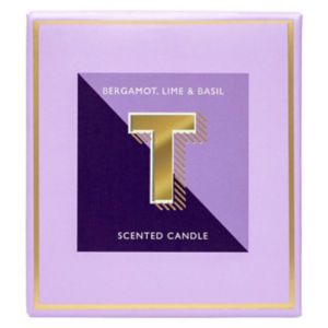 Landon Tyler Letter Candle T Bergamot Lime Basil 140g