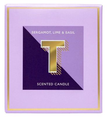 Landon Tyler Alphabet Candle Letter T Bergamot Lime  Basil 140g