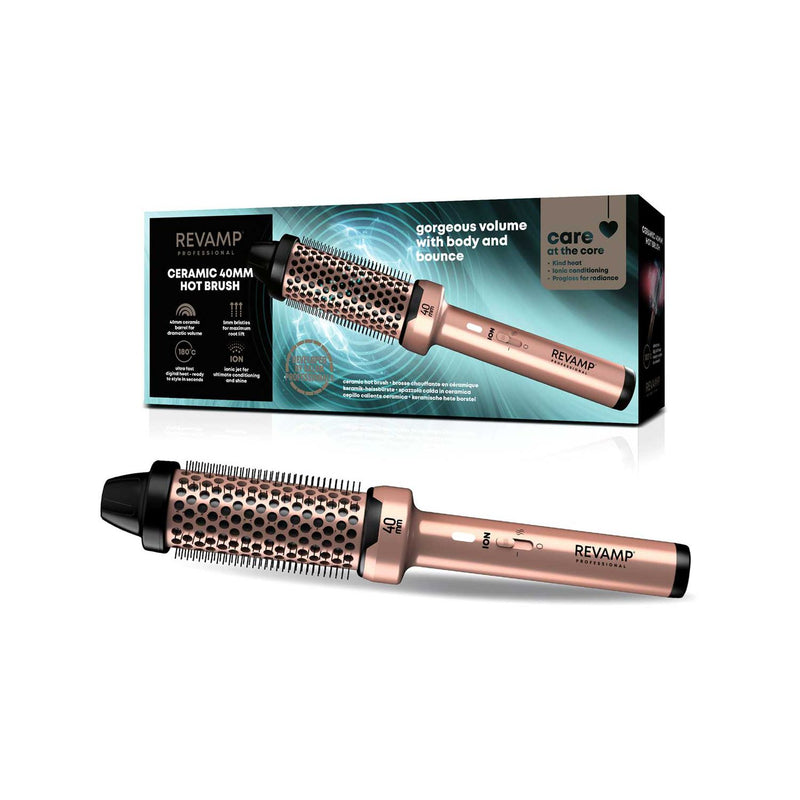 REVAMP ceramic hot brush 40mm gold edition - British product