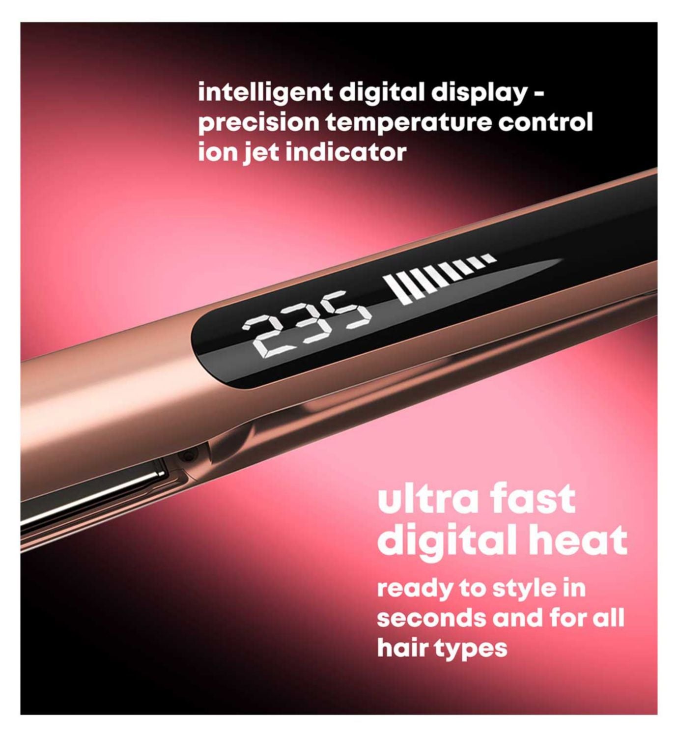Revamp ceramic ionic hair straightener - British product