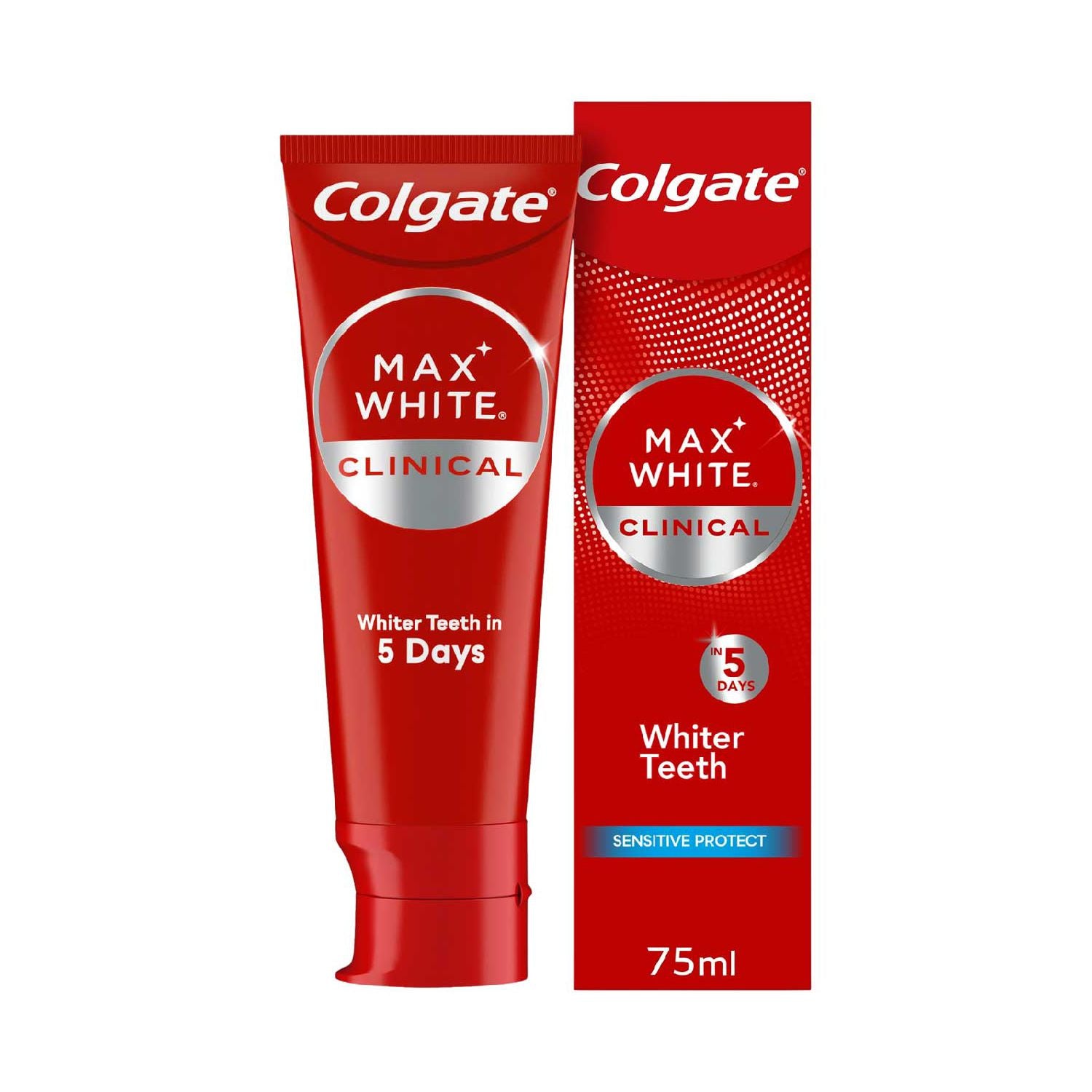Colgate Max White Clinical Sensitive Protect toothpaste 75ml, imported from the UK