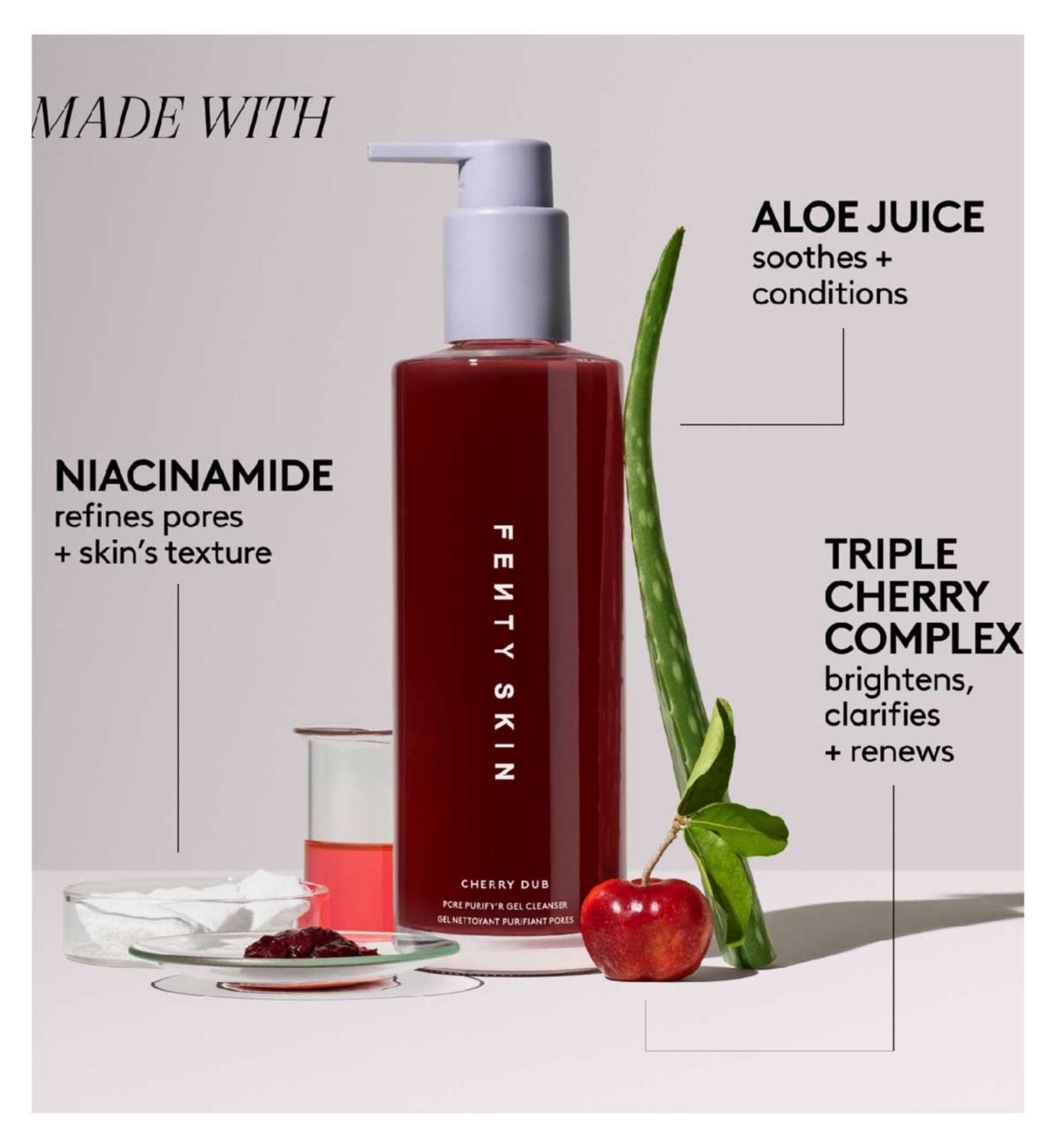 Fenty Skin Cherry Dub gel cleanser 190ml, UK version