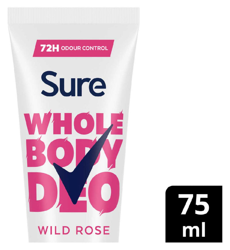 Sure Wild Rose deodorant cream 75ml, UK version