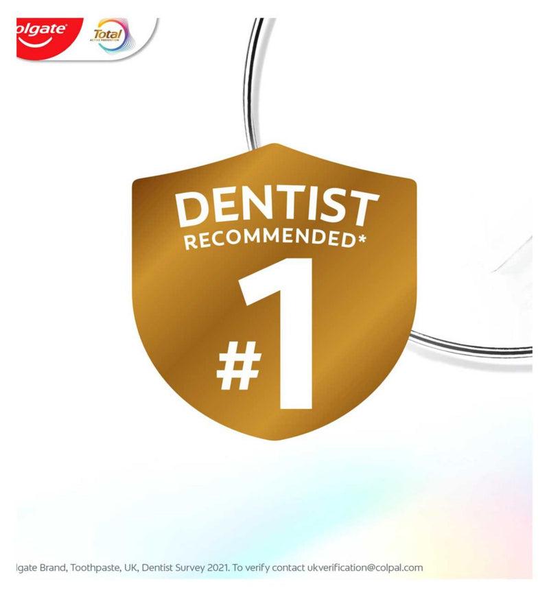 Colgate Total Active Prevention Whitening Toothpaste 125ml, imported from the UK