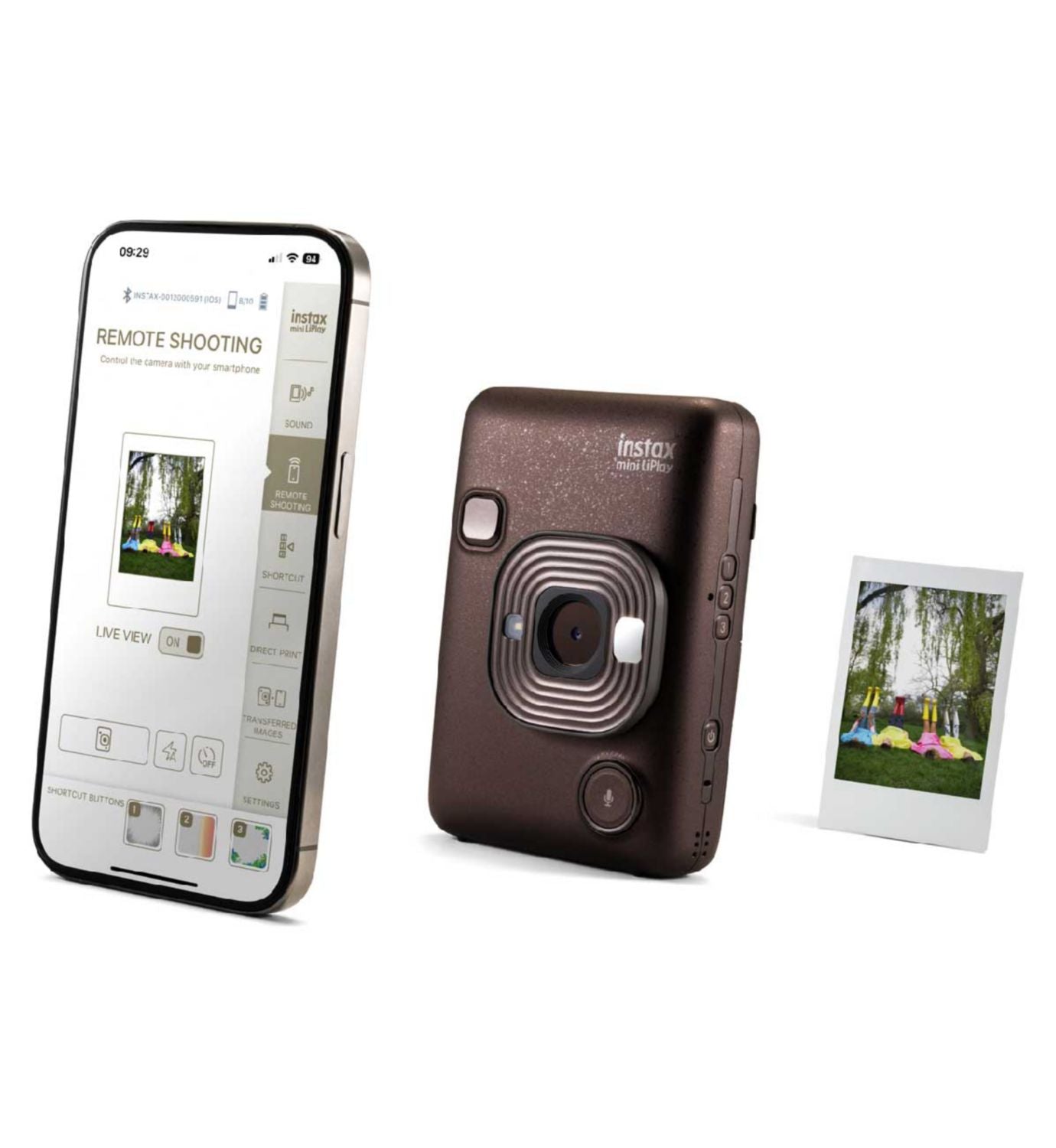 Instax Mini LiPlay instant camera Deep Bronze, UK version