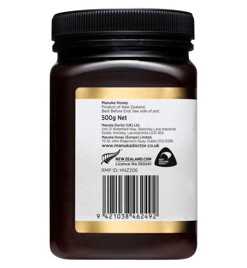 Manuka Doctor Manuka Honey UMF 12+ 500g, imported from the UK