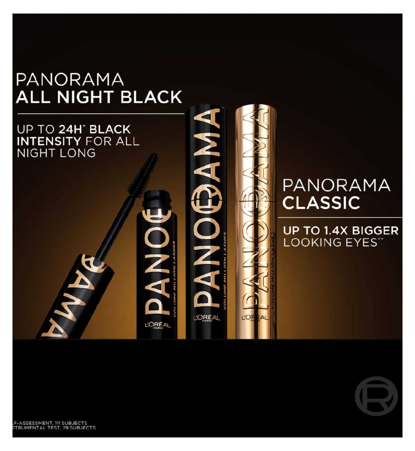L'Oreal Paris Panorama mascara black 10ml, UK version