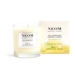 NEOM Feel Refreshed Candle 185g, imported from the UK