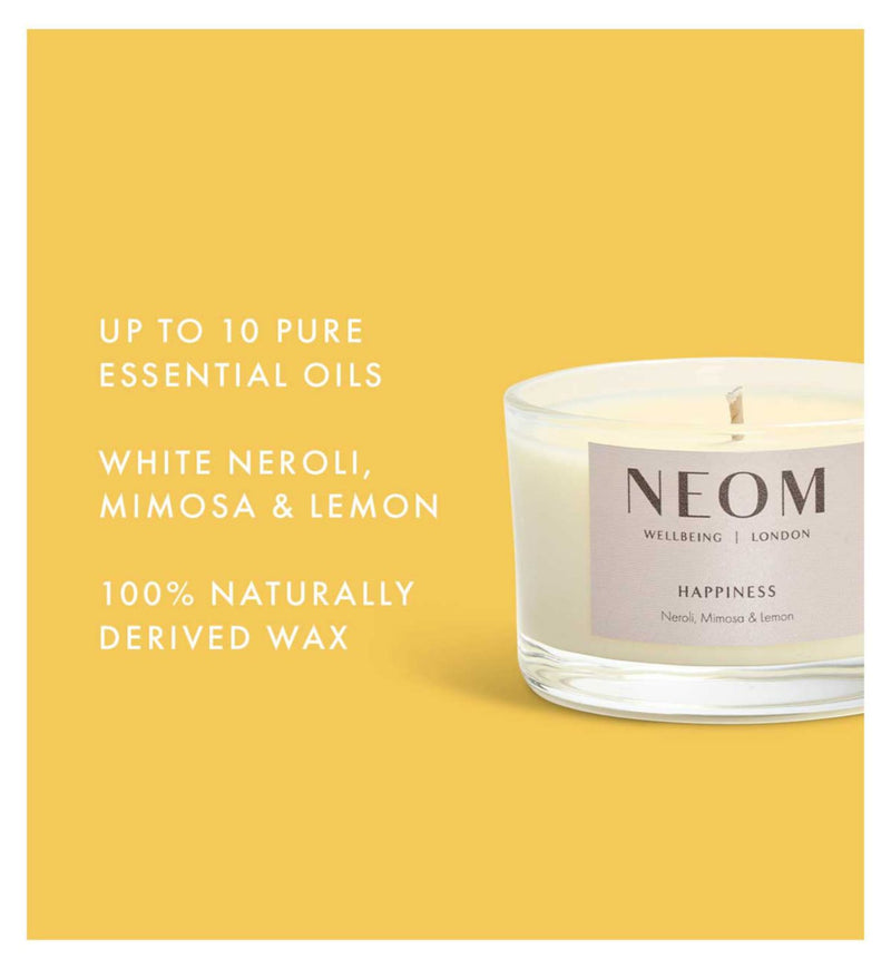 NEOM travel candle Happiness 75g, UK version
