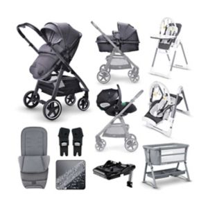 Miniuno TouraGo Reisesystem Komplettpaket Anthrazit Kinderwagen