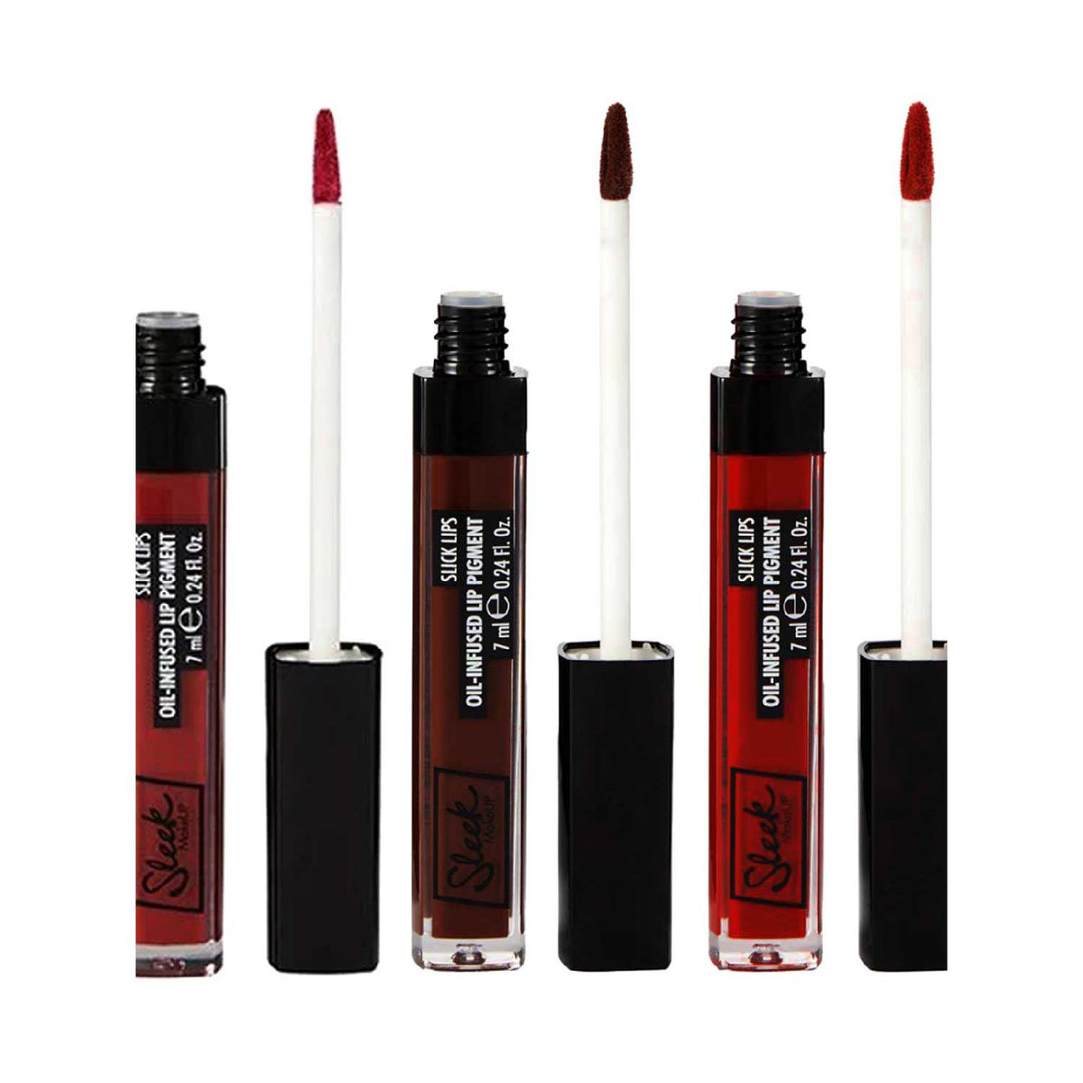 Sleek MakeUP Slick Lip Oil bundle trio cosmetics (British brand)