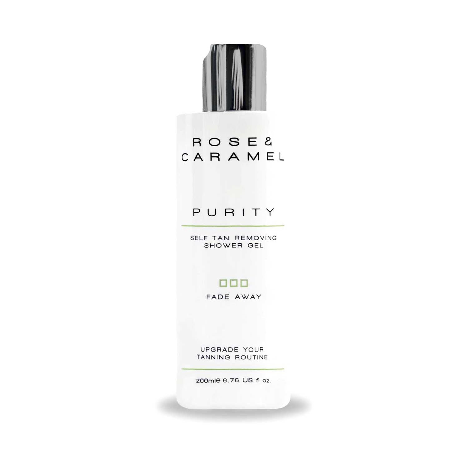 Rose & Caramel self tan removing shower gel 200ml, UK version