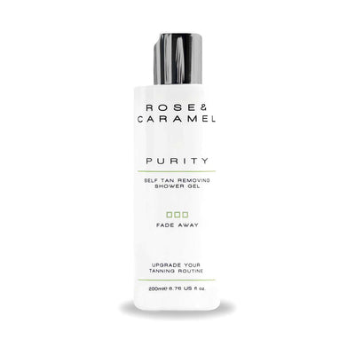 Boots Rose & Caramel Purity Fade Away Self Tan Removing Shower Gel 200ml- Buy online at McGrocer