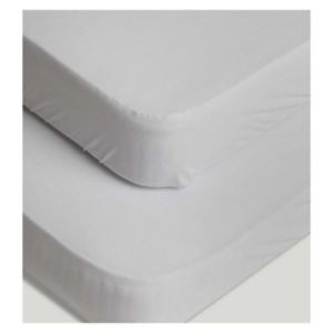Mothercare Moses Basket Fitted Sheet Grey 2 Pack, imported from the UK