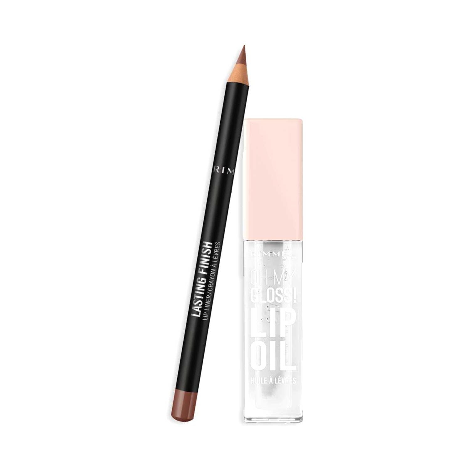 Rimmel lip oil bundle coconut Clear Cloud & Cappuccino, UK version