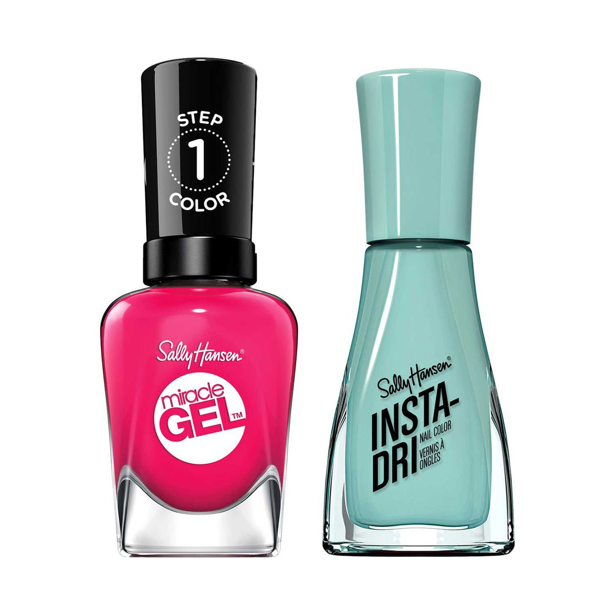 Sally Hansen nail polish bundle Tipsy Gipsy Gain Mo-Mint-Um (British brand)