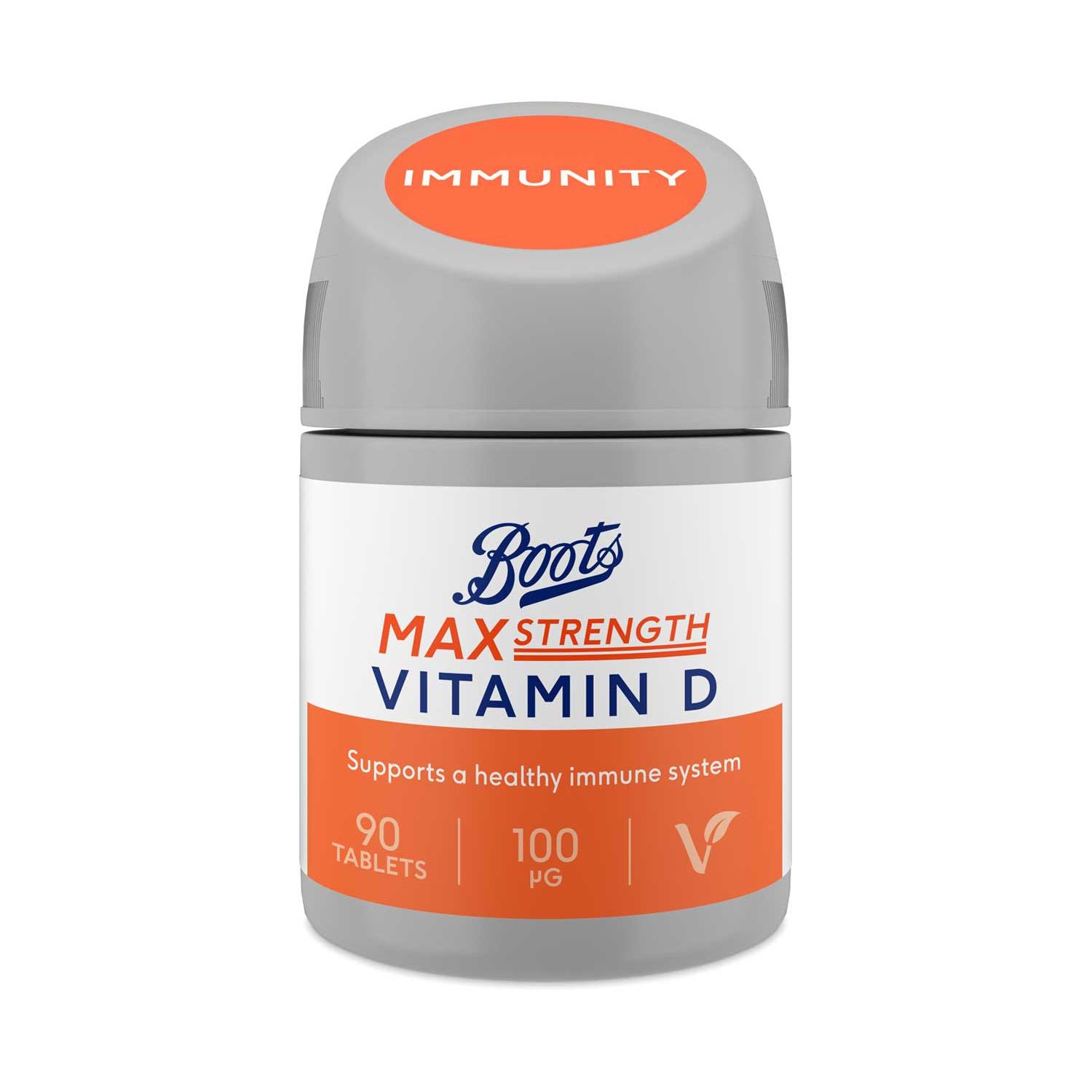 Boots max strength vitamin D supplement 90 tablets, UK version