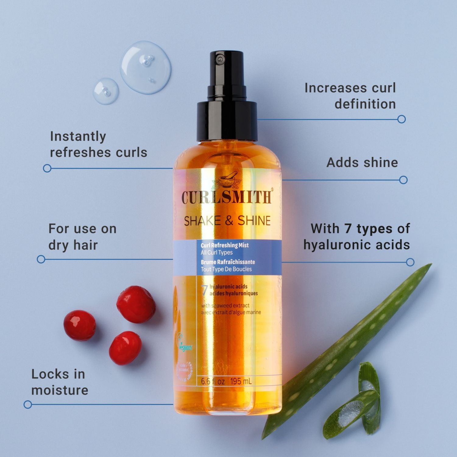 Curlsmith curl refreshing mist 195ml, UK version