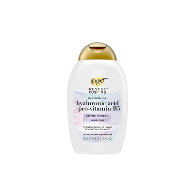 Boots OGX Rescue Fusions Hyaluronic Acid Pro Vitamin B5 Hydrating Conditioner 385ml- Buy online at McGrocer