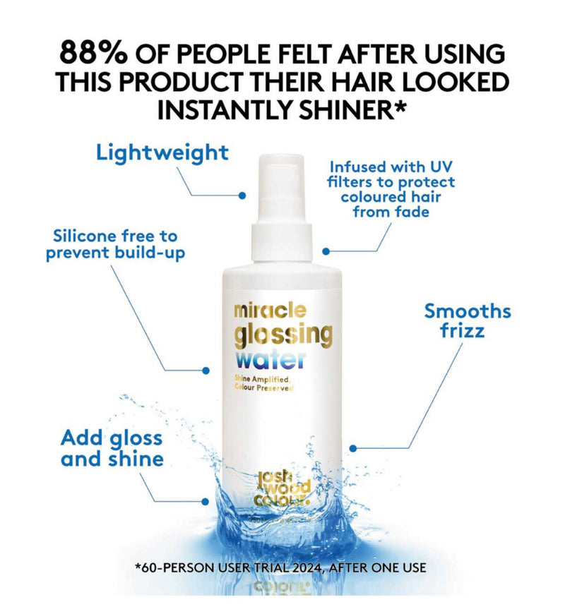 Josh Wood Colour Miracle Glossing Water 250ml, UK version