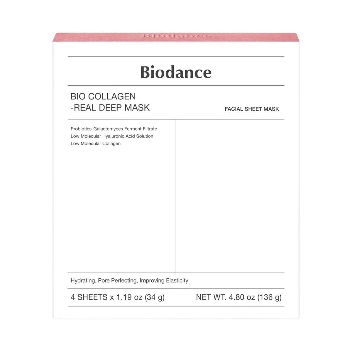 Biodance Bio Collagen Sheet Mask 4 Sheets 34g - British product