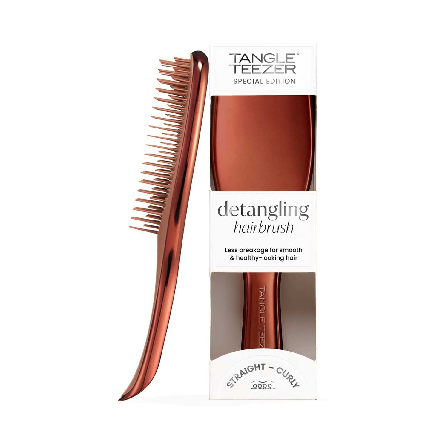 Tangle Teezer Chrome Chocolate Bronze detangler brush - British product