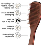 Tangle Teezer Chrome Chocolate Bronze detangler brush - British product