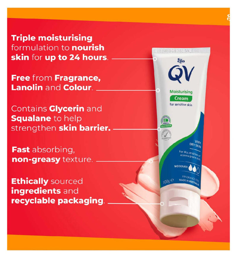 QV moisturising cream 100g (British brand)