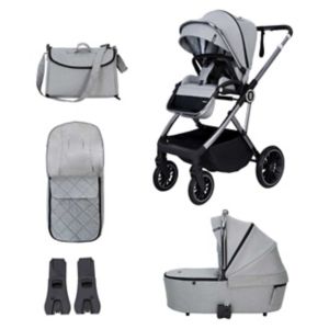 Babymore Chia Pram Pushchair Pearl Grey, imported from the UK