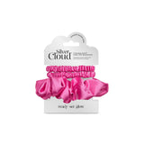 Silver Cloud fuchsia satin scrunchies 3 pack (British brand)
