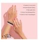 Silver Cloud mixed satin skinny scrunchies 5 pack (British brand)