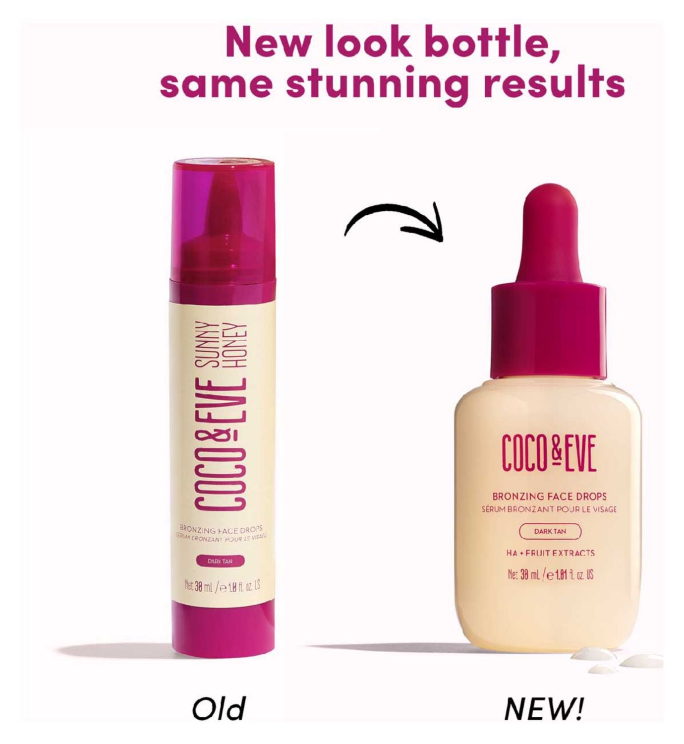 Coco & Eve face bronzing drops dark 30ml - British product