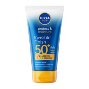 Boots NIVEA SUN Protect & Moisture Invisible Finish Solkrem Lotion SPF50+ 150ml - Kjøp online hos McGrocer