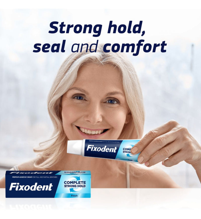 Fixodent denture adhesive fresh flavour 47g - British product