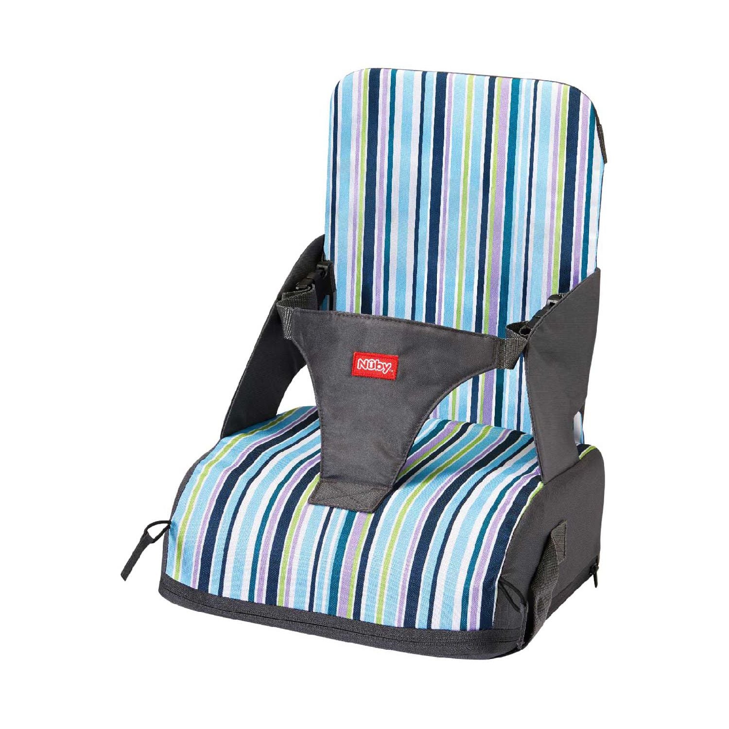 Nuby travel booster seat with safety straps, imported from the UK