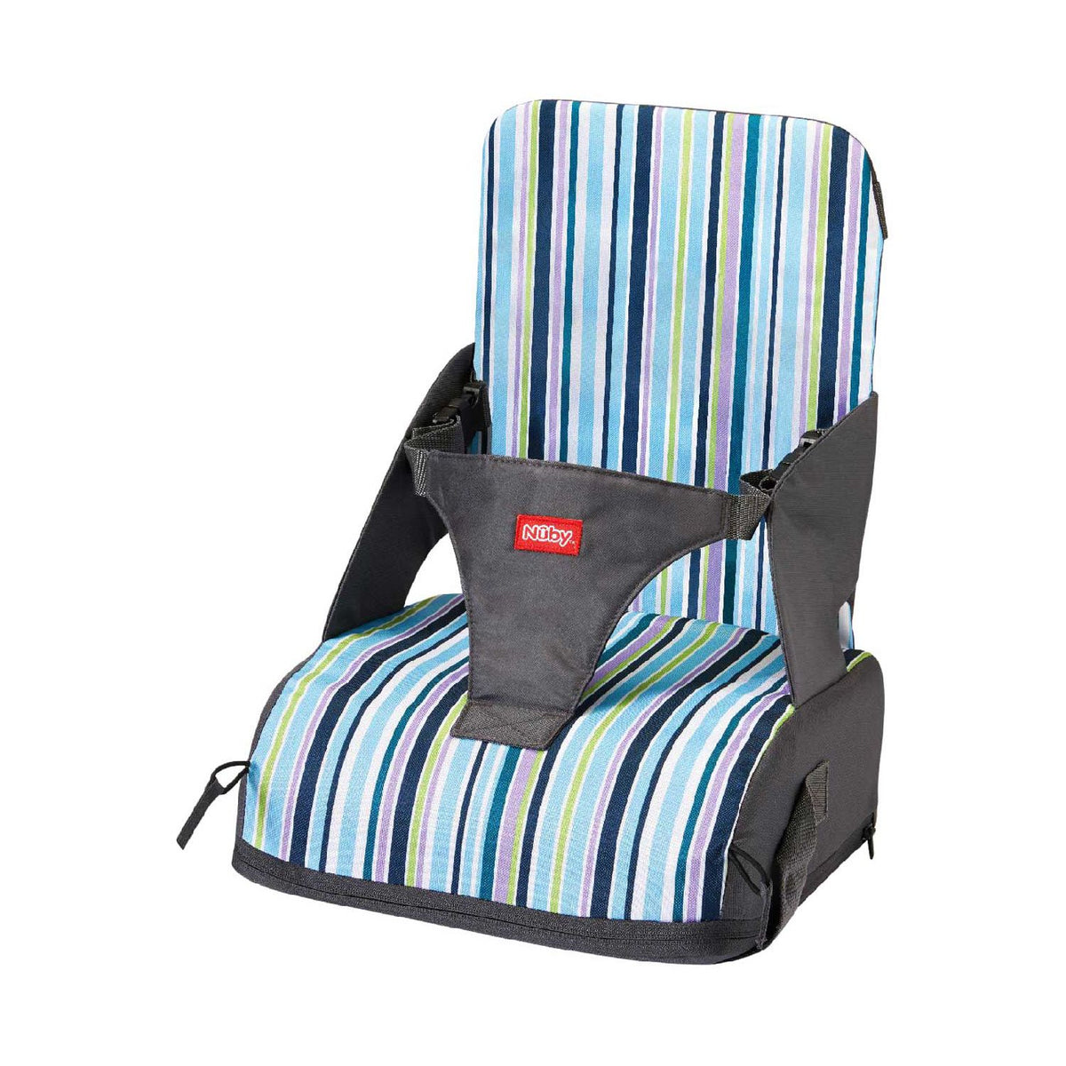 Nuby travel booster seat with safety straps, imported from the UK