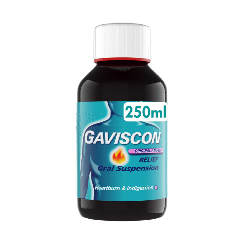 Gaviscon oral suspension aniseed relief 250ml - British product