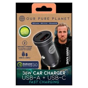 Pure Planet 36W USB-A pluss USB-C billader kjøretøytilbehør