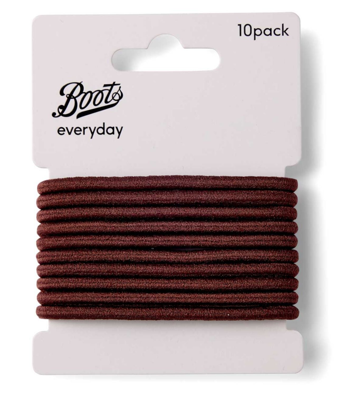 Boots thick ponybands brown 10 pack, UK version