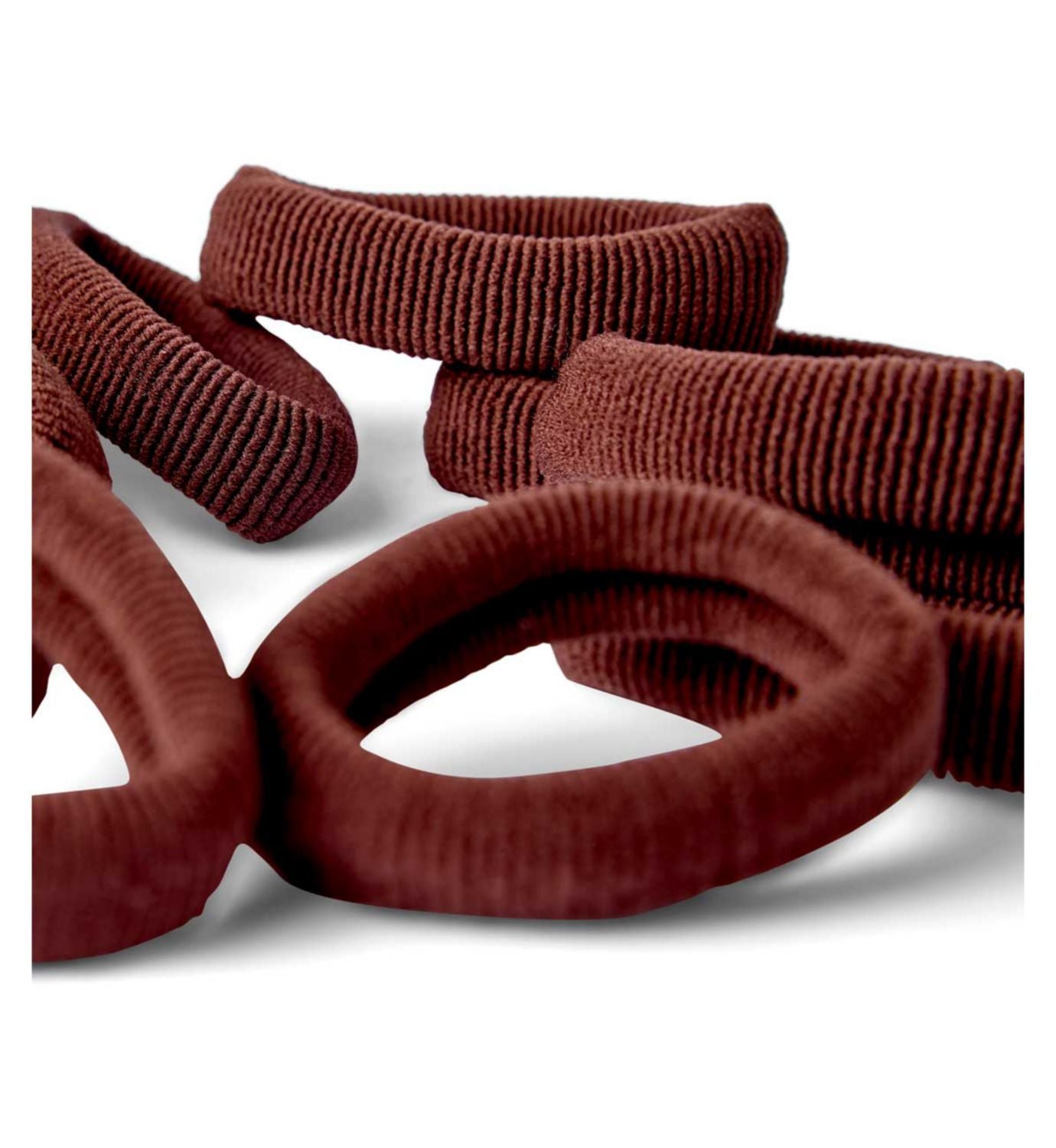 Boots textured hair pony bands brown 10s, imported from the UK