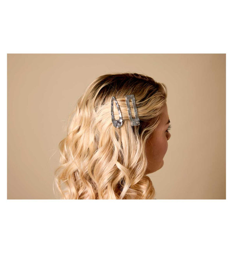 Boots silver hair clips 2 pack - British product