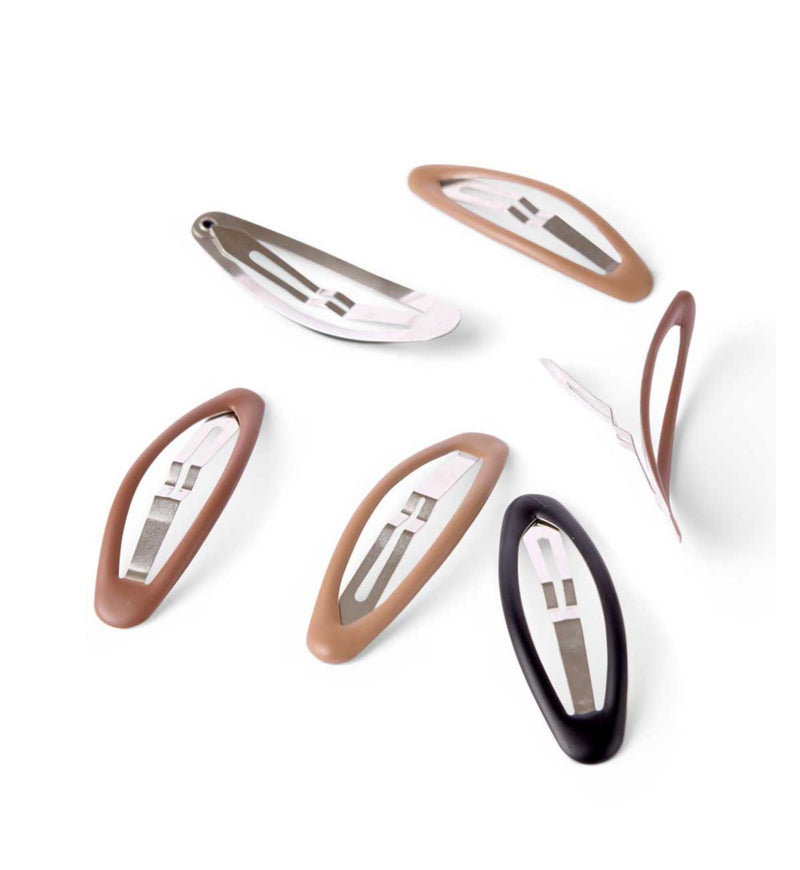 Boots hair snap clips 6pk, imported from the UK