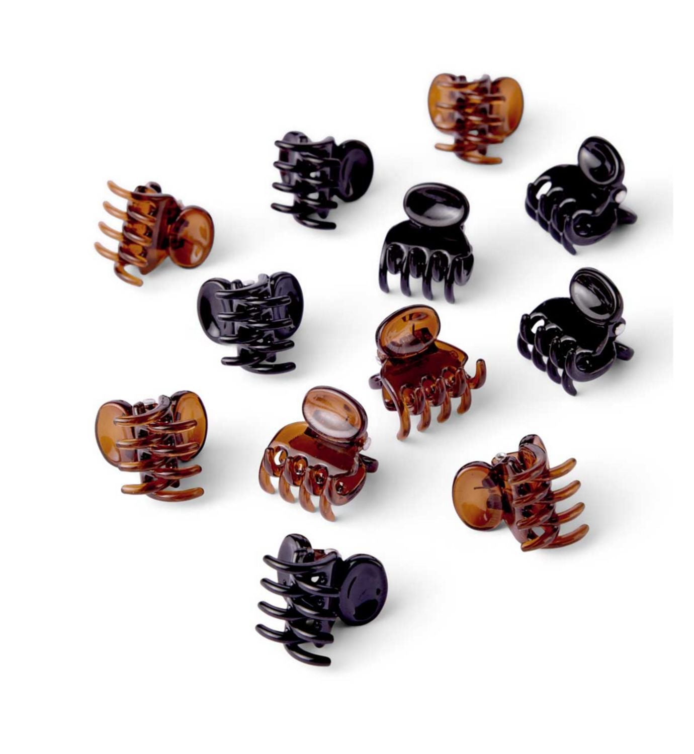 Boots mini jaw clips 12 pack 1.5cm, imported from the UK