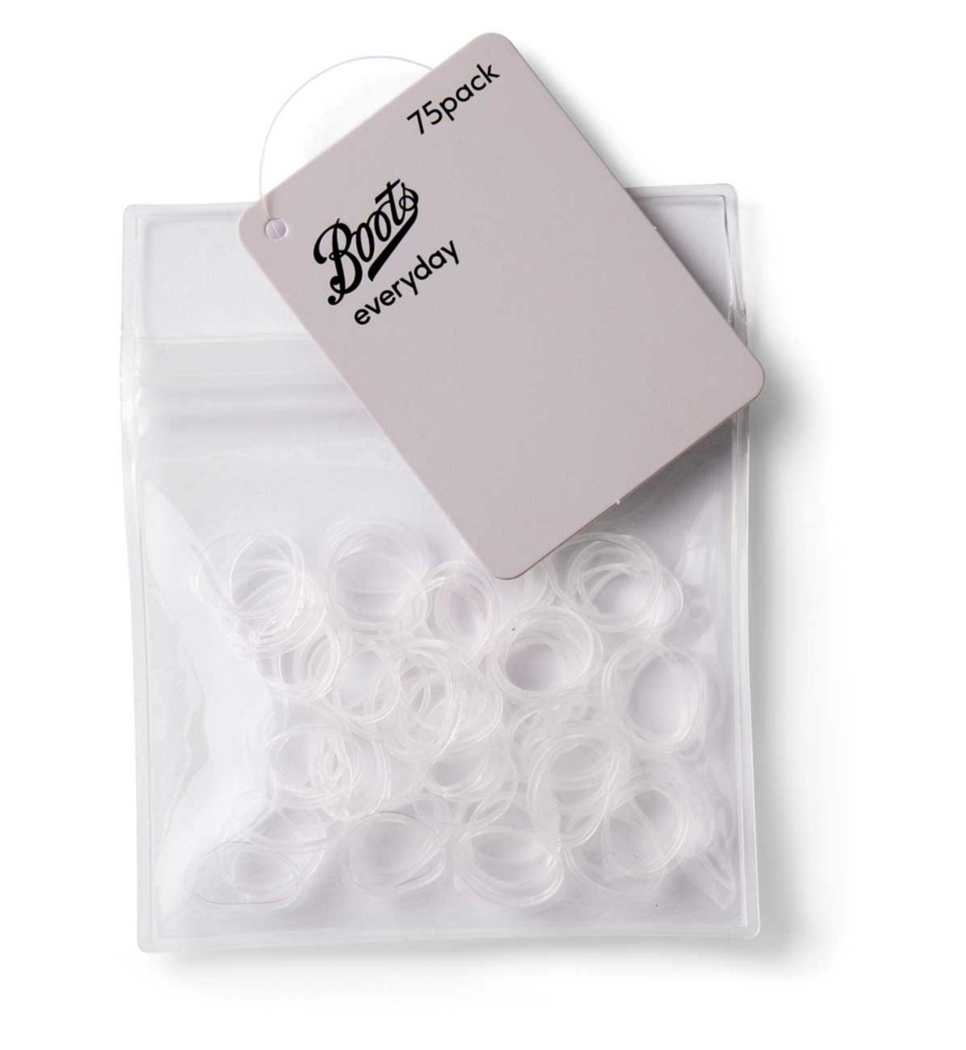 Boots clear polybands non-slip grip pack of 75, imported from the UK