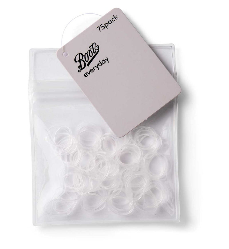 Boots clear polybands non-slip grip pack of 75, imported from the UK