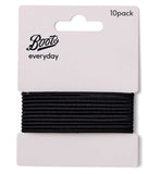 Boots thin ponybands black 10s, UK version