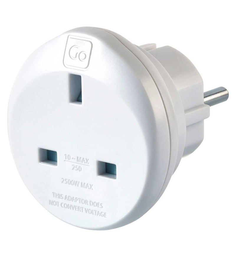 Go Travel UK-EU twin adaptors, imported from the UK
