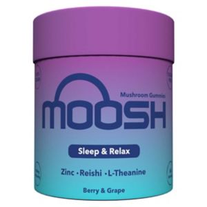 Moosh Mushroom Gummies Sleep and Relax Berry Grape 60 Gummies
