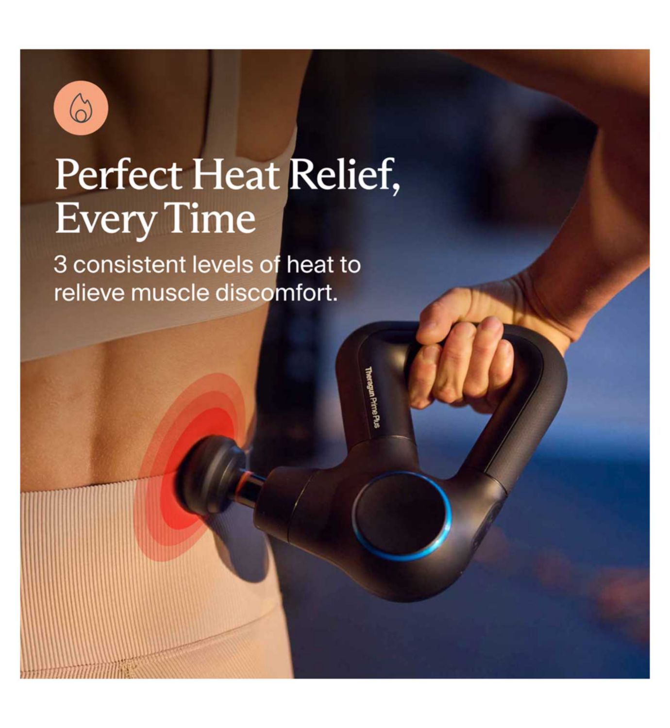 Therabody Theragun Prime Plus massage gun with heat attachment, UK version