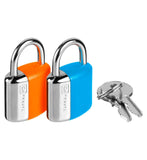Go Travel mini key padlock blue orange (British brand)